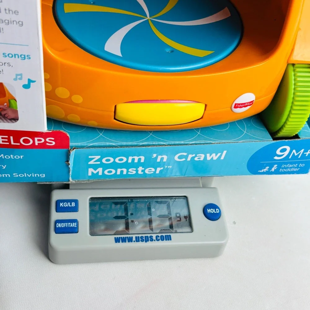Fisher Price Zoom n Crawl Monster Baby Toy‎ Musical Ball Spinner Songs Sounds